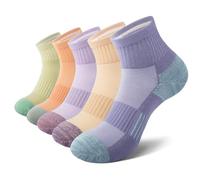 EKSHER Chaussettes Femmes 35-38 Colorées 5 Paires Homme Socquettes Originales Fantaisie Coton Sport Socquette Randonnée Confortables Running Respirant Epaisses Basses Chaussette Socks