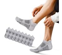 EKSHER Socquettes Femmes 35-38 Chaussettes Randonnée Homme Grises 8 Paires Respirantes Courtes Chaussettes Running De Sport Socks