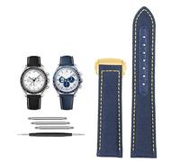 EKSIL Bracelet de montre en nylon 19 mm 20 mm pour Omega Seamaster 300 Speedmaster AT150 Omega Speedmaster Slubby 310.32 Series Bracelet en nylon, 19mm, Agate