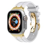 EKSIL Bracelet en caoutchouc pour Apple Watch Ultra 49 mm Series 8 7 45 mm Bracelet de sport souple pour iWatch 6 5 4 SE 44 mm 42 mm Bracelet en silicone, 49MM