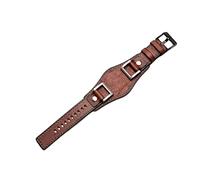 EKSIL Bracelets de montre en cuir véritable pour Fossil JR1157 - Bracelet de montre vintage avec joint en acier inoxydable de 24 mm, 24mm, Agate