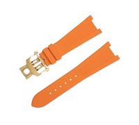 EKSIL FKM Fluororubber Bracelets de montre Accessoires pour Patek Philippe Bracelet pour Nautilus Watchband 5711/5712 Interface d'origine Bracelet, 25-12