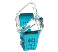 EKSIL Kit de modification de luxe Glacier pour iWatch Series 9 8 7 6 5 4 SE - Coque transparente pour Apple Watch Series 44 mm 45 mm - Accessoires de bracelet de rechange, 45MM, Agate