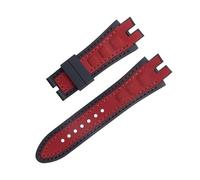 EKSIL Pour Excalibur Series 28 mm Ceinture en cuir nubuck Nouveau Silicone Bracelet de montre Accessoires Fit pour Roger Dubuis Strap, 28mm