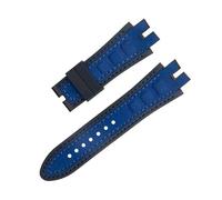 EKSIL Pour Excalibur Series 28 mm Cuir Nubuck Ceinture Silicone Bracelet De Montre Accessoires Fit Pour Roger Dubuis Strap, 28mm, Agate
