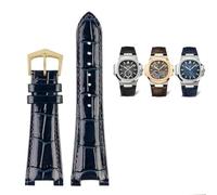 EKSIL Pour Patek Philippe Ceinture de Montre en Cuir Véritable 5711 5712g Nautilus Bracelet de Montre Interface Spéciale 25 mm x 13 mm Bracelets de Montre Hommes, 25 mm, Agate