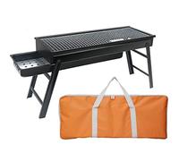 EKsma Barbecue au Charbon de Bois Pliable et Portable, Foyer for Cuisine en Plein air, Camping, randonnée, Pique-Nique, for 3 à 6 Personnes, avec Sac de Rangement.