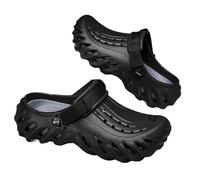 EKsma Chaussures décontractées à semelles épaisses for hommes, sandales d'été for la cuisine, l'extérieur, la plage, la cour, la piscine et la douche(Black,EU 40)