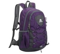 EKsma Petit sac à dos de randonnée, sac à dos de voyage léger et imperméable de 20 L for femmes et hommes(Purple)