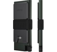 Ekster Porte-cartes en aluminium - Porte-cartes pour 12 cartes - Blocage RFID - Porte-cartes de portefeuille - Minerai vert