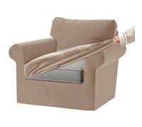 Ektorp Lot de 5 housses de canapé extensibles en velours de qualité supérieure avec housses de coussin séparées pour canapé 1/2/3/4 places Violet Taille XL