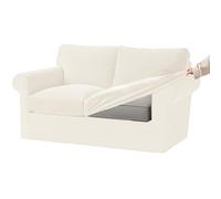 Ektorp Lot de 5 housses de canapé extensibles en velours de qualité supérieure pour canapés Ektorp 1/2/3/4 places avec housses de coussin d'assise et de dossier séparées Violet Taille XL