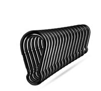 Ekunbuy Lot de 16 mousquetons noirs à ressort robustes pour camping, randonnée, pêche, balançoire, hamac, porte-clés (M4-16 pièces)
