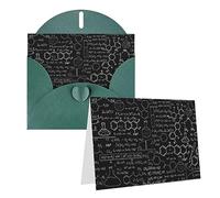 EKYOSHCZ Cartes de vœux avec illustrations scientifiques et chimie avec enveloppes - Carte d'anniversaire vierge - Carte de fête des mères, Noël, Halloween, mariage, cartes de vœux vierges pour toutes