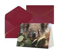 EKYOSHCZ Cartes de vœux vierges avec enveloppes - Carte d'anniversaire vierge - Carte de fête des mères - Carte de Noël - Halloween - Mariage - Cartes de vœux vierges pour toutes les occasions - Koala