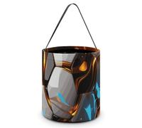 EKYOSHCZ Seau à bonbons d'Halloween avec poignées - Paniers à bonbons réutilisables pour Halloween, fournitures de fête d'Halloween, sacs cadeaux, couleur 2, taille unique, Couleur-2, Taille unique