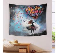EKZLQJWPN Papillons 3D Effet Tapisserie Décoration Murale Tapisserie Murales Décoration Murale En Tissu Pour Chambre Salon Serviette De Plage Tapisserie 70cmx100cm