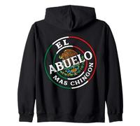 El Abuelo Mas Chingon Mexican Grandpa Cinco De Mayo Flag Sweat à Capuche
