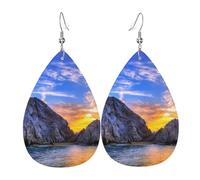 El Arco De Cabo San Lucas Boucle D'Oreille Tendance Boucles D'Oreilles Double Face Pendantes En Cuir Pour Décorations Femme Fête Des Mères