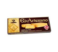 El Artesano - Touron Tendre avec du Miel/Amandes sans Gluten 250g - Turron de Jijona, Turron espagnol, Nougat