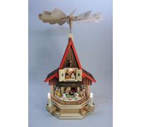 El Bel. Adventshaus Engelbäckerei Pyramide Seiffen Décoration de Noël 19087