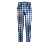 El Búho Nocturno Bas Pyjama Homme Long - Flanelle Coton 100% Hiver/Pantalon Popeline Légère Coton/Mélange/Bambou Carreaux - Pouches Tailles M-3XL Cadeau Noël, 100% Coton, Bleu 8898, 3XL