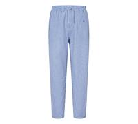 El Búho Nocturno Bas Pyjama Homme Long - Flanelle Coton 100% Hiver/Pantalon Popeline Légère Coton/Mélange/Bambou Carreaux - Pouches Tailles M-3XL Cadeau Noël, 100% Coton, Bleu 8917, XL