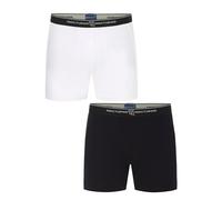 El Búho Nocturno Calecons Homme Pack Boxer Homme Maille Uni Blanc/Noir, 95% Coton, 5% Elastane, Blanc 7700, XXL