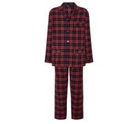 El Búho Nocturno Pyjama Homme Hiver Polaire Chaud Noël - Flanelle Coton 100% / Velours - Ensemble Deux Pièces Combinaison Pantalon Top Manches Longues Grande Taille - 100% Coton, Rouge 2820, XL
