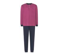 El Búho Nocturno Pyjama Homme Long Premium Maille Imprimé Pyjamas pour Hommes, 100% Coton, Rouge 5100, L