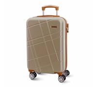 EL Caballo Valise Bagage à Main 55 x 40 x 20 cm | Valise de Cabine légère Rigide avec 4 roulettes | Bagage de Bord adapté pour Avion Ryanair et Plus Encore, Champagne, s, Valise Bagage à Main 55 x 40