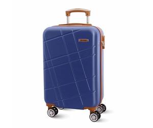 EL Caballo Valise Bagage à Main 55 x 40 x 20 cm | Valise de Cabine légère Rigide avec 4 roulettes | Bagage de Bord adapté pour Avion Ryanair et Plus Encore, Bleu, s, Valise Bagage à Main 55 x 40 x 20