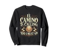 El Camino m'appelle et Je Dois y Aller Vintage Shell Quote Sweatshirt