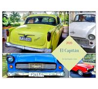 El Capitán - Le capitaine Opel à Cuba (calendrier mural 2026 DIN A4 paysage) - Calendrier mensuel CALVENDO