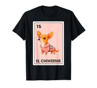 El Chiweenie Cartes de Bingo mexicaines Chiweenie pour Amoureux des Chiens T-Shirt