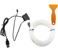EL Cold Light Guide Car Ambient Light Strip Car Ambient Light Can be Cut No need to Glue Convient à la console centrale / aux portes / au panneau de changement de vitesse