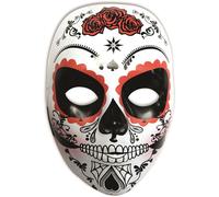 El Dia De Los Muertos Dia De Los Muertos Masque Blanc Vert