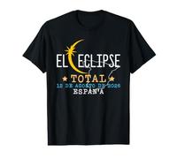 El Eclipse Total España 12 août 2026 T-Shirt Graphique avec Valeur