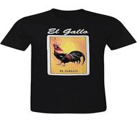 El Gallo Loteria Mexican Bingo Arts Humor T-Shirt Novelty Funny Tee (Medium)