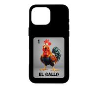 El Gallo Mexican Lottery Card | Bingo Game Rooster Meme Card Coque pour iPhone 16 Pro Max