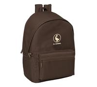 EL GANSO BASICS CHOCOLAT - Sac à dos pour ordinateur portable 15,6" et USB, idéal pour les jeunes de différents âges, tissu recy onfortable et polyvalent, qualité et résistance, 31 x 18 x 44 cm
