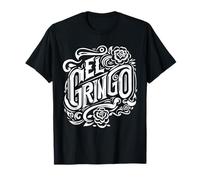 El Gringo Motif Argot Latino Espagnol à Main levée T-Shirt