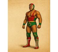El Guerrero del Sol - Lucha Libre Composition Notebook: 7.5×9.25” Narrow-ruled 120 pages