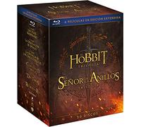El Hobbit Trilogía - El Señor de los Anillos Trilogía [30 discos] [Blu-ray]