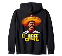El Jefe Le Patron en Espagnol Drôle Phrase Mexicaine Sweat à Capuche