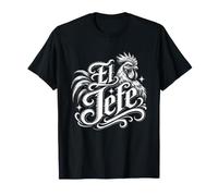 El Jefe Plat à rôtir Graphique Espagnol pour Le Patron Latino T-Shirt