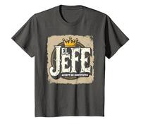 El Jefe pour Homme : n'accepte Pas de substituts T-Shirt, Enfant, Asphalte, 2 Ans