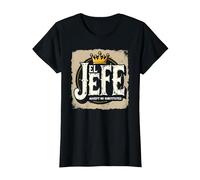 El Jefe pour Homme : n'accepte Pas de substituts T-Shirt, Femme, Noir, XXL