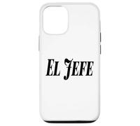 El Jefe The Boss Bold Grand Noir Texte Graphique Coque pour iPhone 12/12 Pro