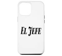 El Jefe The Boss Bold Grand Noir Texte Graphique Coque pour iPhone 12 Pro Max